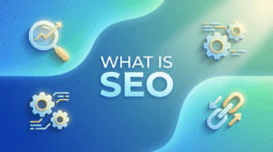 Banner image on blog named "What is SEO?"