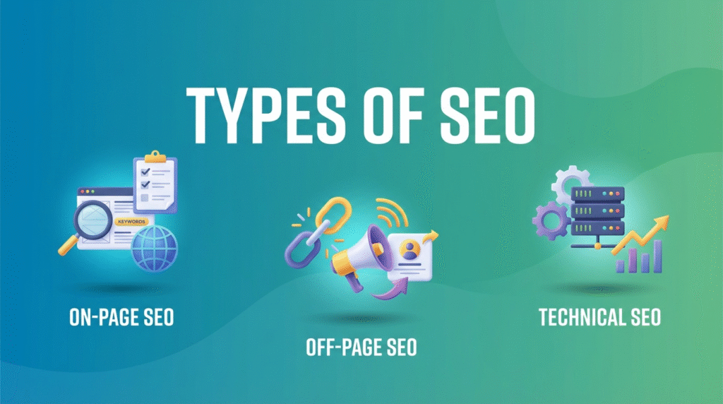 Banner Image on blog named "Types of SEO"