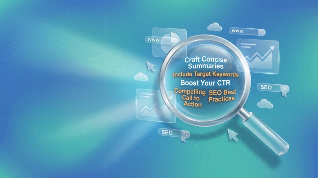 Banner image on how to write meta description that boosts CTR